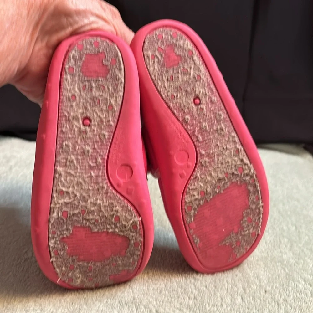 Champion pink water shoes, size large 9/10